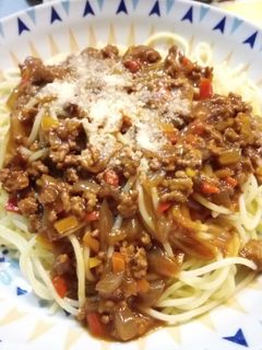 ビーフシチューのルゥでミートソース-レシピのメイン写真