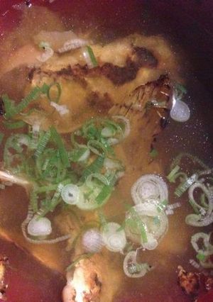 ガシラ(カサゴ)のアラ焼きスープ-レシピのメイン写真