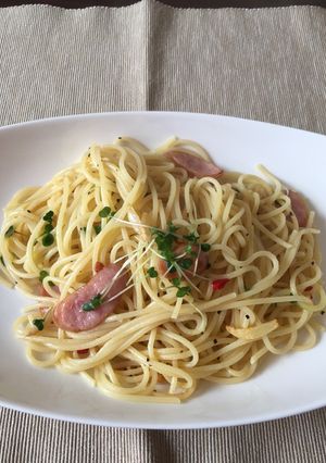 ブロッコリースプラウトのペペロンチーノ-レシピのメイン写真