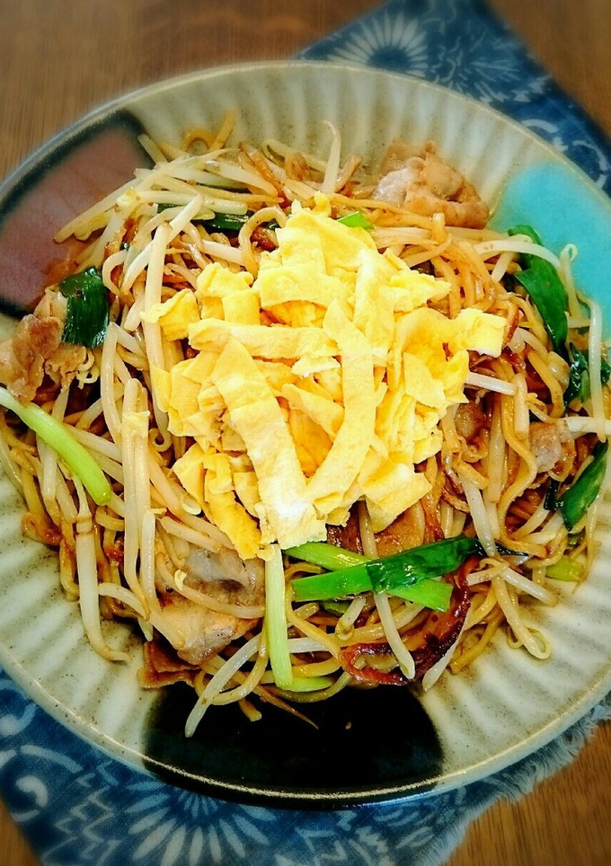 甘い玉子がのった 日田焼そば☆-レシピのメイン写真