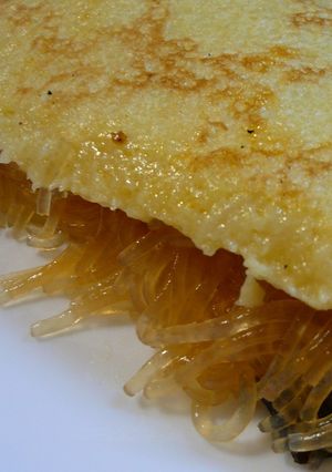もちふわ☆長芋のお焼きの麻婆春雨サンド-レシピのメイン写真