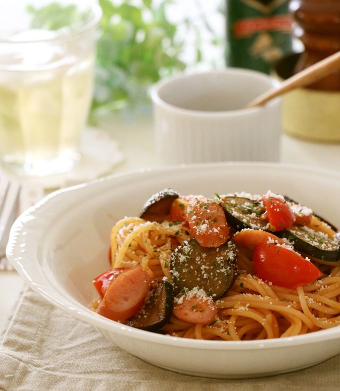 なすとウインナーのスパゲッティ…-レシピのメイン写真