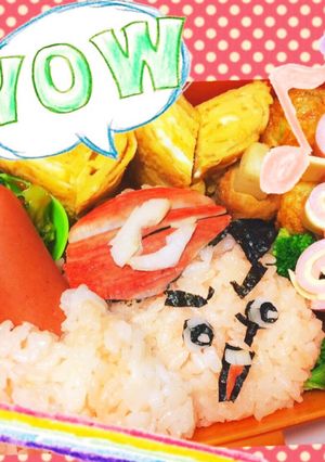 カープ女子にお薦め☆カープ坊やキャラ弁-レシピのメイン写真