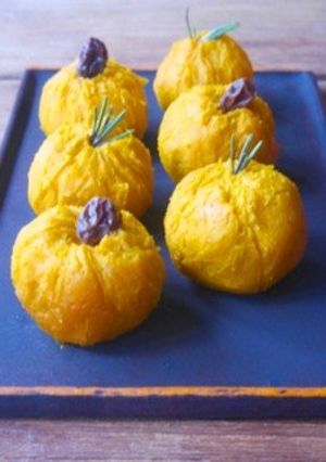 ＜旬の食材＞かぼちゃの巾着サラダ-レシピのメイン写真