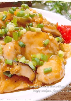 【鶏ムネ肉】❀トロリーンあんかけ親子飯❀-レシピのメイン写真