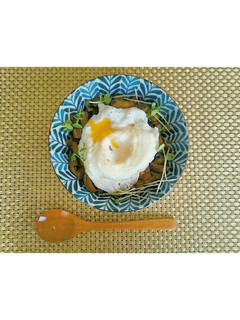半熟卵と茄子の甘辛丼-レシピのメイン写真