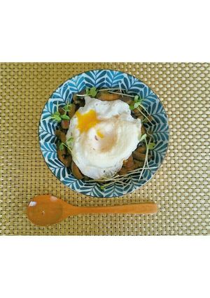 半熟卵と茄子の甘辛丼-レシピのメイン写真
