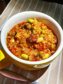 キヌアとレンズ豆のミネストローネ-レシピのメイン写真