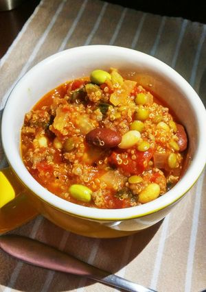 キヌアとレンズ豆のミネストローネ-レシピのメイン写真