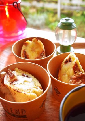 簡単チョコバナナケーキ♪BBQスイーツ☆-レシピのメイン写真