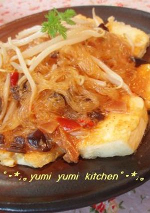 美味しい中華☆家常豆腐風～麻婆春雨-レシピのメイン写真