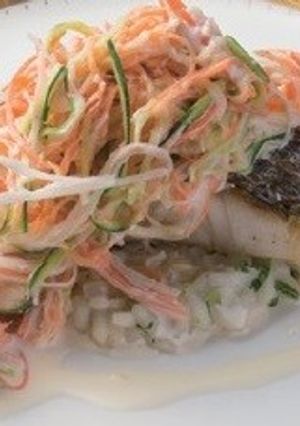 白身魚のポワレ 旬菜のリゾット仕立て-レシピのメイン写真