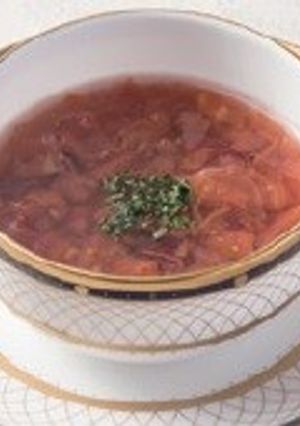 トマトとキドニービーンズの赤ワインスープ-レシピのメイン写真
