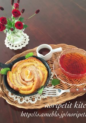 パン耳deお花みたいなフレンチトースト♡-レシピのメイン写真