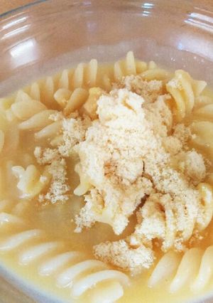 コーンスープでパスタ(^^♪-レシピのメイン写真