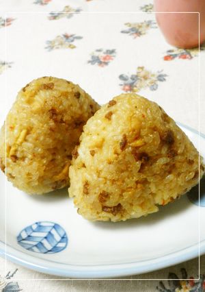 リメイク！麻婆豆腐で焼きおにぎり♪-レシピのメイン写真