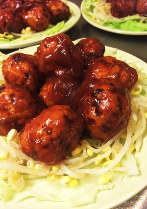 節約ごはん◎とりひき肉団子の甘酢あん-レシピのメイン写真