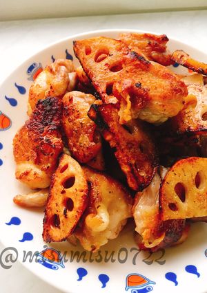 【お弁当に】鶏肉と蓮根の醤油炒め-レシピのメイン写真