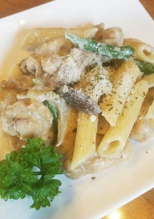 鶏肉ときのこのクリームペンネ-レシピのメイン写真