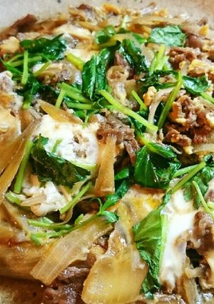 絶品☆牛肉とゴボウの玉子とじ(柳川風)-レシピのメイン写真