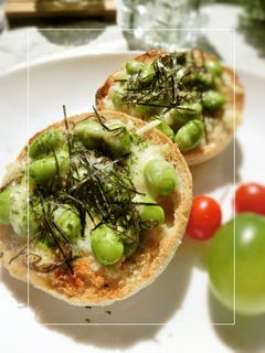 磯×梅わさび香る❀枝豆和トースト-レシピのメイン写真
