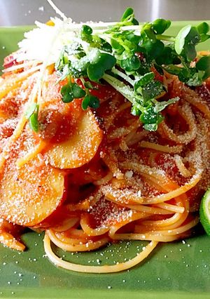 秋香る〜キノコとさつまいものパスタ-レシピのメイン写真