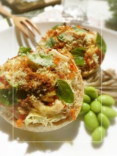 桜エビ×千切りキャベツのカレートースト-レシピのメイン写真