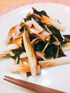 ミョウガ好きにピッタリ!ワカメの酢の物-レシピのメイン写真