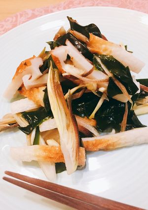 ミョウガ好きにピッタリ！ワカメの酢の物-レシピのメイン写真