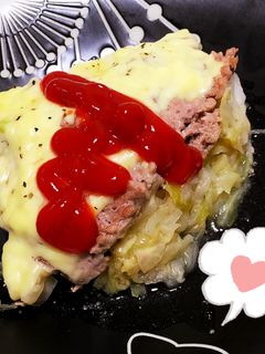 簡単♡豚ひき肉とキャベツのチーズ蒸し♪-レシピのメイン写真