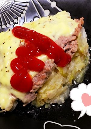 簡単♡豚ひき肉とキャベツのチーズ蒸し♪-レシピのメイン写真