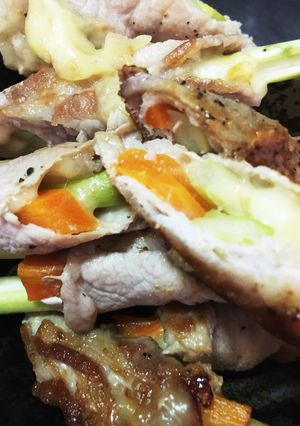 人参、チーズ、アスパラの豚肉巻き-レシピのメイン写真