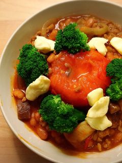 豆とひき肉のトマト煮込み-レシピのメイン写真