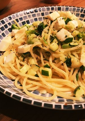 燻製モッツァレラと野菜のパスタ-レシピのメイン写真