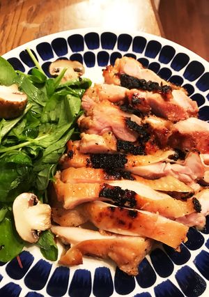 燻製味噌で漬けた鶏もも肉炭火焼き-レシピのメイン写真