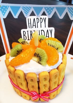 1歳 誕生日ケーキ ベビーダノン 簡単-レシピのメイン写真