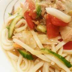 รูปของ めんつゆで簡単☆冷やしうどん( ´艸｀)