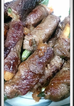 大好評だった簡単健康レシピ野菜肉巻照り焼-レシピのメイン写真