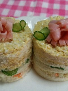 ショートケーキ風サンドイッチ-レシピのメイン写真