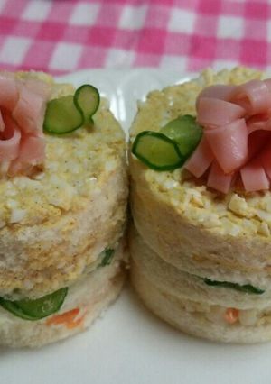 ショートケーキ風サンドイッチ-レシピのメイン写真