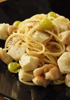 銀杏と里芋のパスタ-レシピのメイン写真