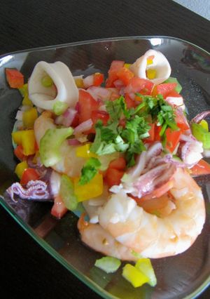南米料理Ceviche　☆エビのサラダ☆-レシピのメイン写真