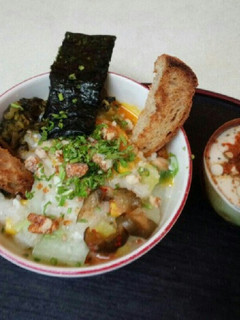 豪華お粥朝食(血管ダイエット食928)-レシピのメイン写真