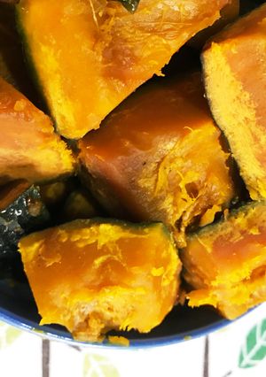 少しの水と振り塩でホクホクかぼちゃの煮物-レシピのメイン写真