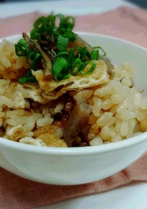食べる煮干しダシで炊き込みご飯-レシピのメイン写真