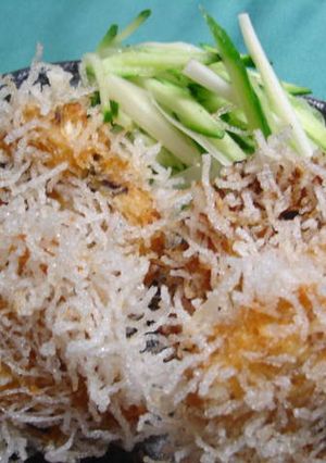 麻婆春雨と豆腐ででフワカリ揚げ-レシピのメイン写真