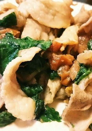 豚肉と大葉の梅肉炒め-レシピのメイン写真