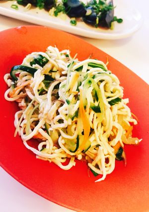 糖質オフ☆野菜たっぷり押し豆腐中華サラダ-レシピのメイン写真