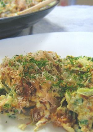 野菜炒めをお好み焼きっぽく・・・-レシピのメイン写真