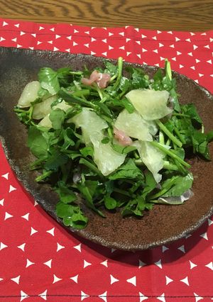 クレソン生ハムグレープフルーツサラダ-レシピのメイン写真